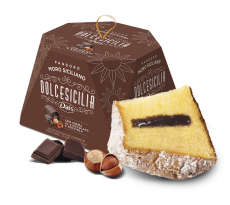 Pandoro Moro Siciliano  Con Crema de Chocolate y Avellanas - 750 g